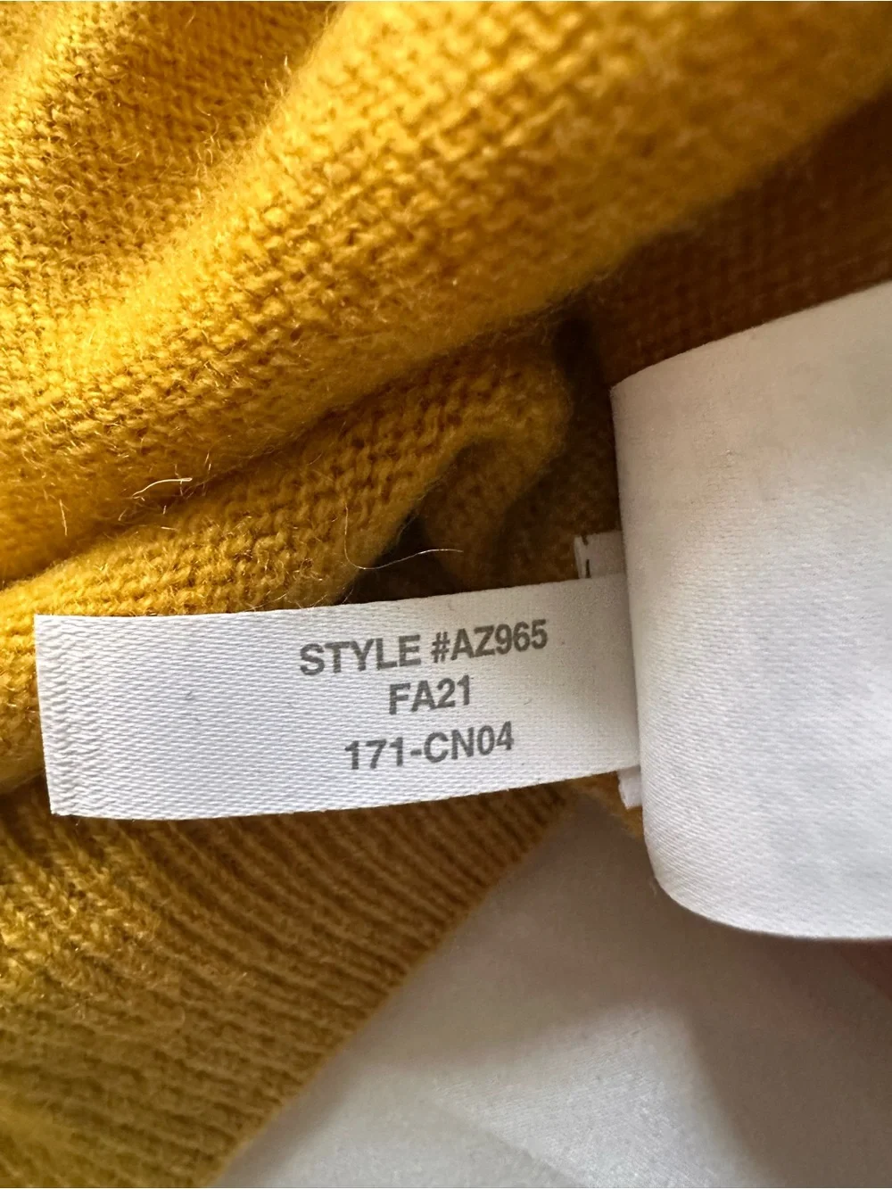 J. Crew Men’s Mustard Yellow Crewneck Sweater